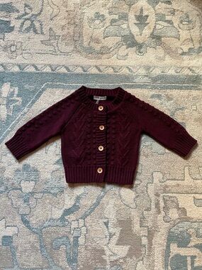 🆕 Jamie Kay Mulberry Cable Cardigan